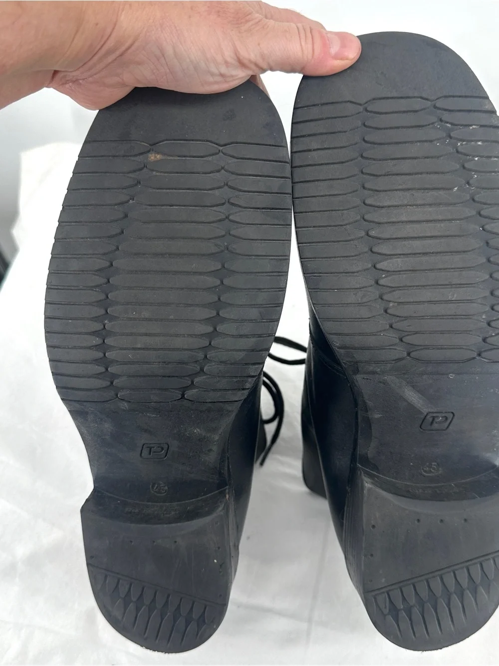 Vintage Guess Men's 12 Black Leather Lace-Up Chukka Boots Utility Streetwear